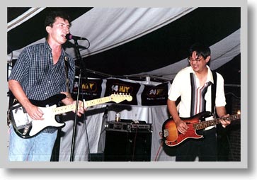 Mark and Mike jam at the Waterfront Festival -- September 2000